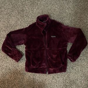 Columbia Maroon Fleece Jacket